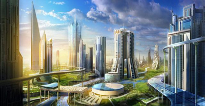 沙特將建科幻城市，有飛行車和機(jī)械恐龍