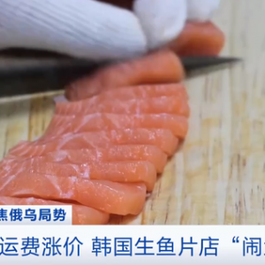 生魚片店“鬧魚荒”！韓國進口三文魚價格暴漲六成！俄羅斯產(chǎn)海鮮“漲聲一片”！韓國政 ...