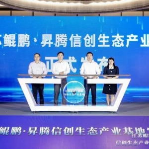 江蘇鯤鵬·昇騰信創(chuàng)生態(tài)產(chǎn)業(yè)基地落戶新區(qū)