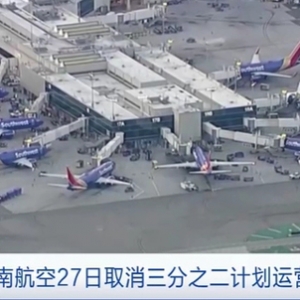 大規(guī)模取消航班引發(fā)混亂 美國西南航空公司股價(jià)大跌近6%！美交通部將介入調(diào)查…… ...