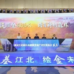 總規(guī)模100億元！南京江北新區(qū)成立高質(zhì)量發(fā)展產(chǎn)業(yè)投資基金