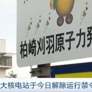 正式解除禁令！日本最大核電站，將重啟？