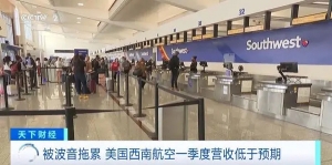 股價(jià)大跌近7%！被波音拖累，美國(guó)西南航空一季度營(yíng)收低于預(yù)期