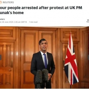 英國首相宅邸，遭嚴(yán)重入侵！一男子進(jìn)入宅邸后做出不雅動作！