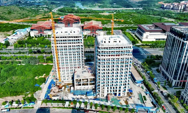 貴安新區(qū)上海張江軟件產(chǎn)業(yè)園A區(qū)項(xiàng)目計(jì)劃8月底完工